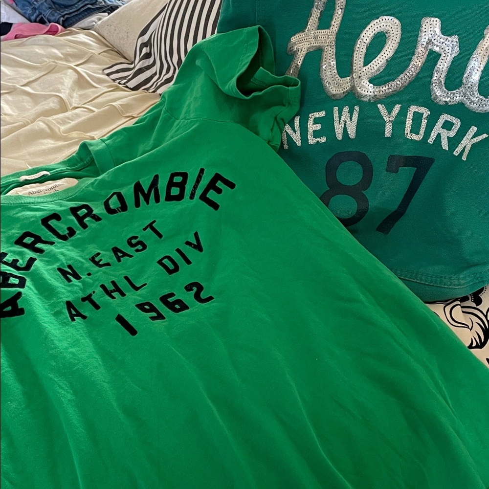 Abercrombie & Fitch Green Satchel
